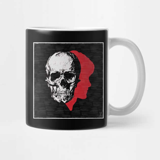 Will Graham Blood Red Profile with Gray Skull Coffee Cup Only by OrionLodubyal